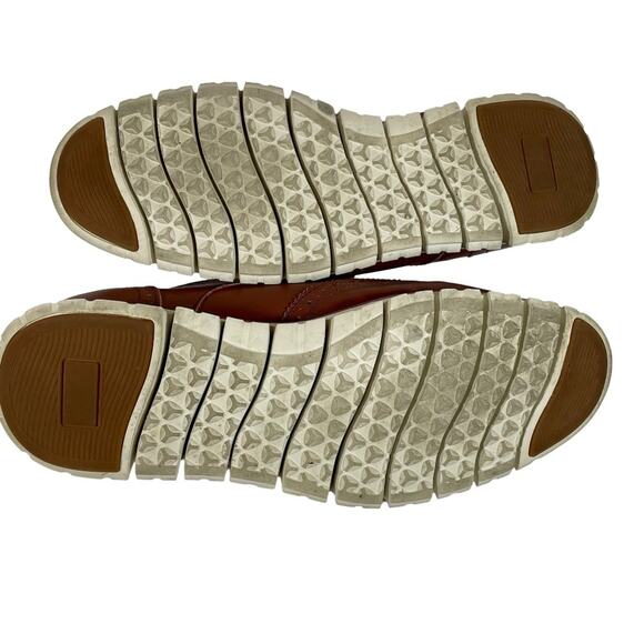 LAOKS Men's Brown Leather Wingtip Oxford Hybrid Dress Shoe Sz 10.5 Lace-Up - Picture 8 of 15